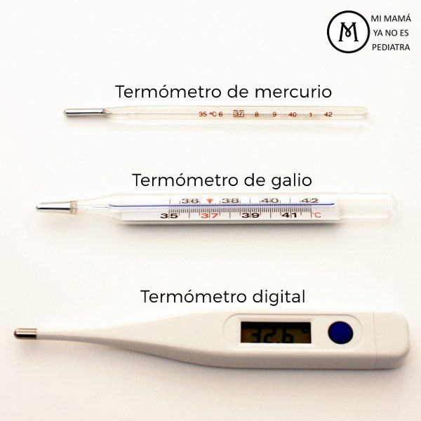 Termometro de galio, mercurio y digital